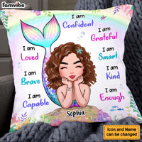 Personalized Gift For Granddaughter I Am Kind Mermaid Pillow 24000 thumb 1