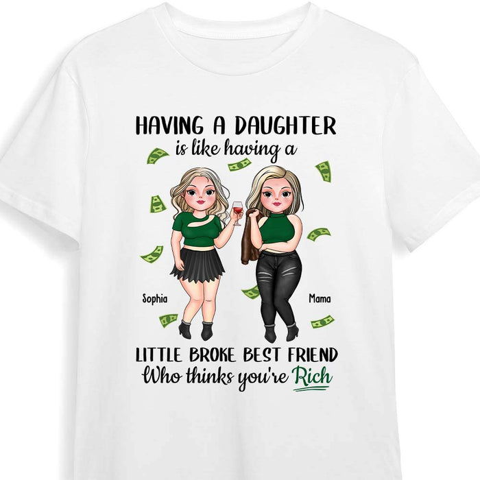 Personalized Gift Having A Daughter Shirt - Hoodie - Sweatshirt 24007 1