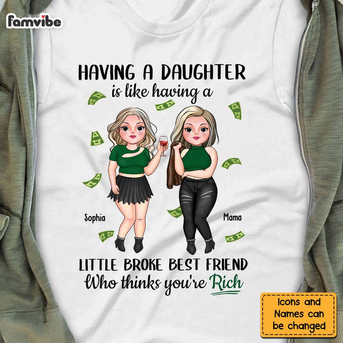 Personalized Gift Having A Daughter Shirt - Hoodie - Sweatshirt 24007 1