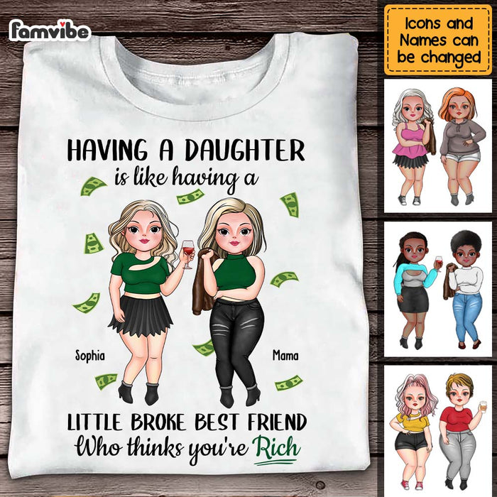Personalized Gift Having A Daughter Shirt - Hoodie - Sweatshirt 24007 1