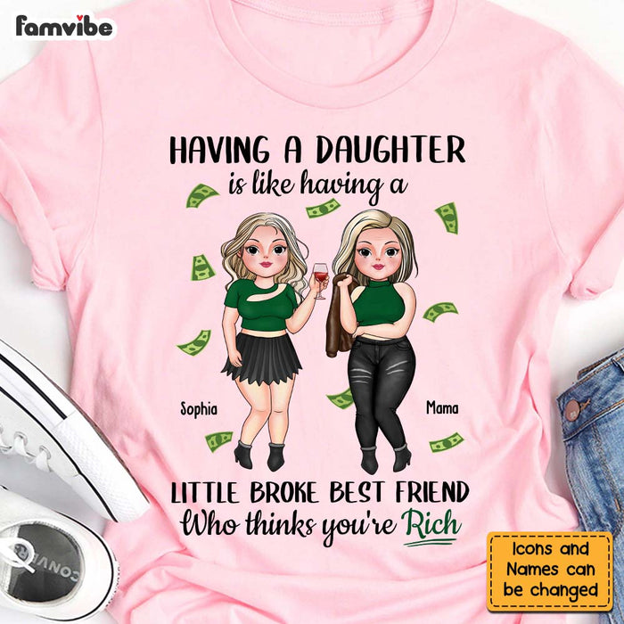 Personalized Gift Having A Daughter Shirt - Hoodie - Sweatshirt 24007 1