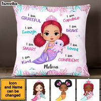 Personalized Gift For Granddaughter Mermaid I Am Kind Pillow 24010 thumb 1