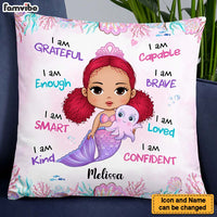 Personalized Gift For Granddaughter Mermaid I Am Kind Pillow 24010 thumb 1