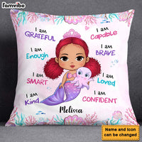 Personalized Gift For Granddaughter Mermaid I Am Kind Pillow 24010 thumb 1