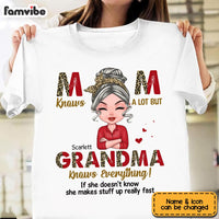 Personalized Grandma Knows Everything Leopard Pattern Shirt - Hoodie - Sweatshirt 24015 thumb 1