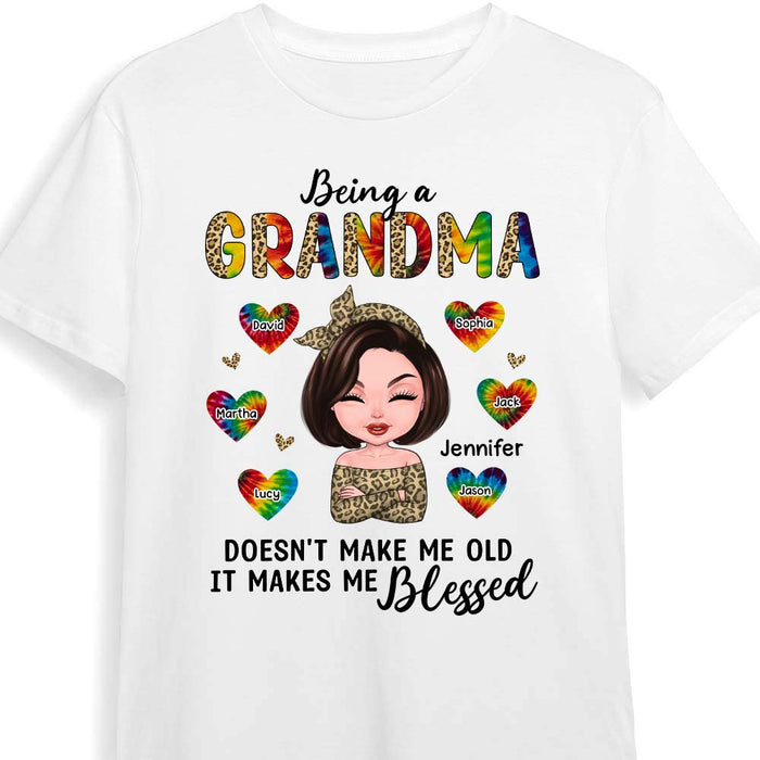 Personalized Being A Grandma Doesn't Make Me Old It Makes Me Blessed Shirt - Hoodie - Sweatshirt 24018 1