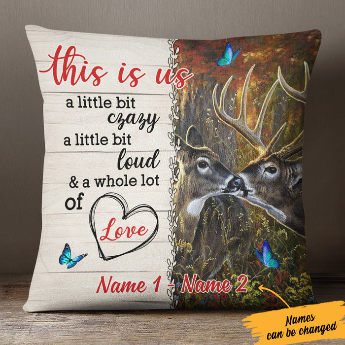 Personalized Deer Hunting Couple Pillow DB81 26O57 (Insert Included) 1