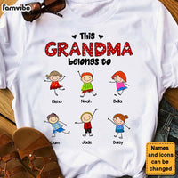 Personalized Polka Dot Pattern This Grandma Belongs To Shirt - Hoodie - Sweatshirt 24021 thumb 1