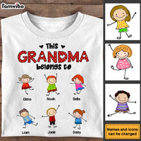 Personalized Polka Dot Pattern This Grandma Belongs To Shirt - Hoodie - Sweatshirt 24021 thumb 1