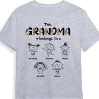 Personalized Half Leopard This Grandma Belongs To Shirt - Hoodie - Sweatshirt 24023 thumb 1