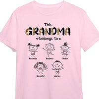 Personalized Half Leopard This Grandma Belongs To Shirt - Hoodie - Sweatshirt 24023 thumb 1