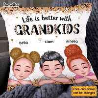 Personalized Mom Grandma Life With Grandkids Pillow 24024 thumb 1
