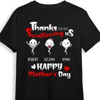 Personalized  Gift  For Mom Thanks For Not Swallowing Us  Mother's Day Funny Birthday Shirt - Hoodie - Sweatshirt 24025 thumb 1