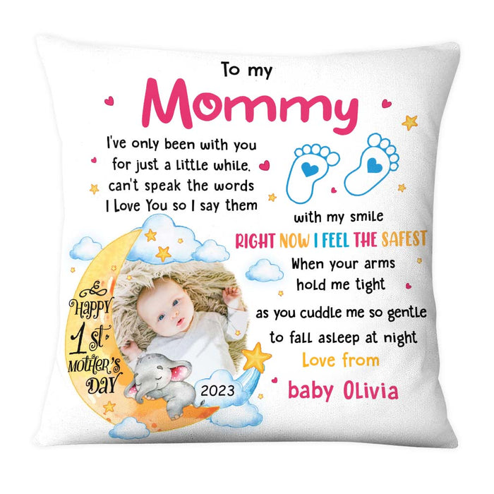 Personalized Happy 1st Mother's Day Pillow 24027 1