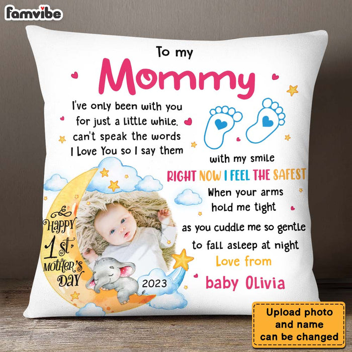 Personalized Happy 1st Mother's Day Pillow 24027 1