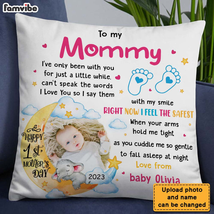 Personalized Happy 1st Mother's Day Pillow 24027 1