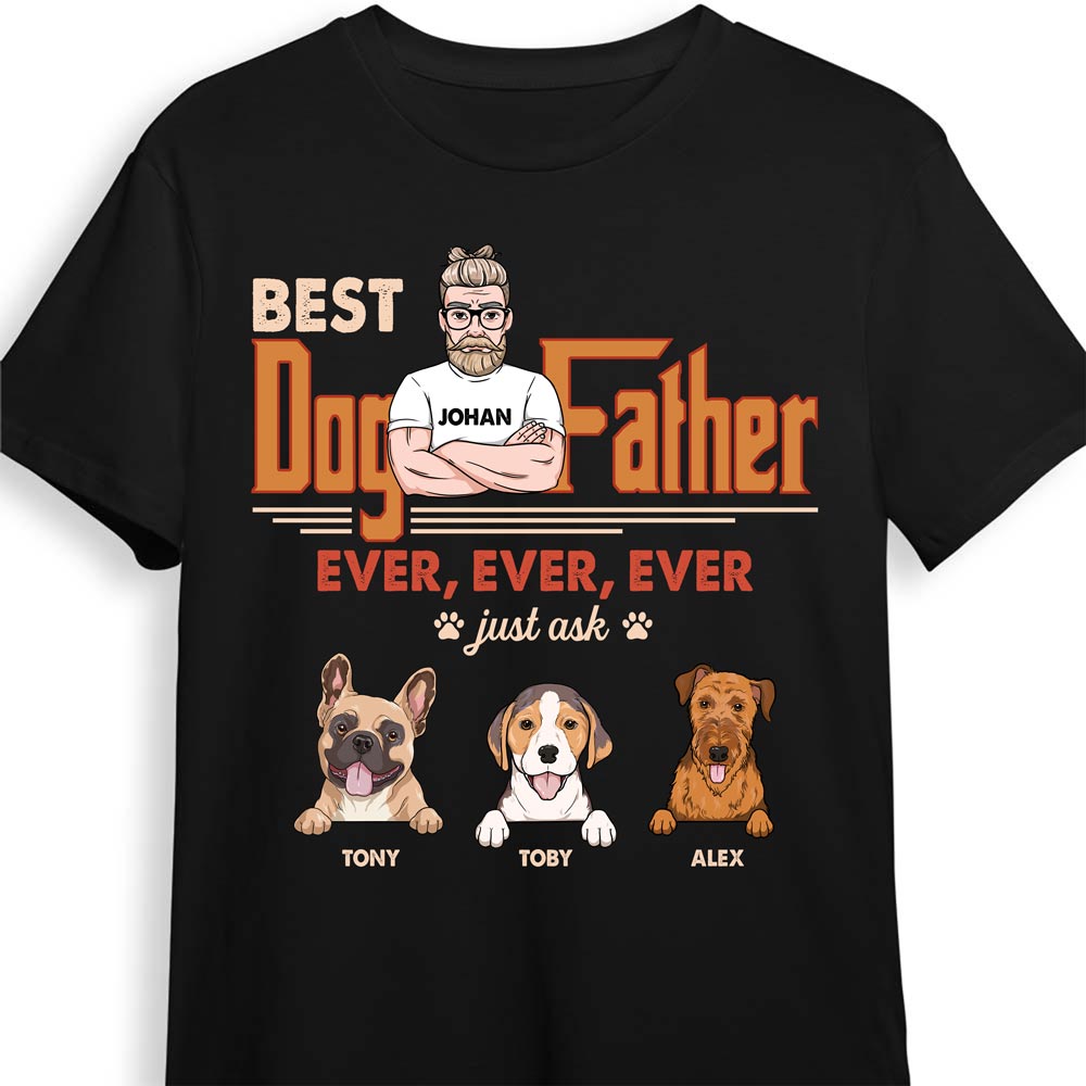 Personalized Gift for Dog Dad Shirt 24031 Primary Mockup
