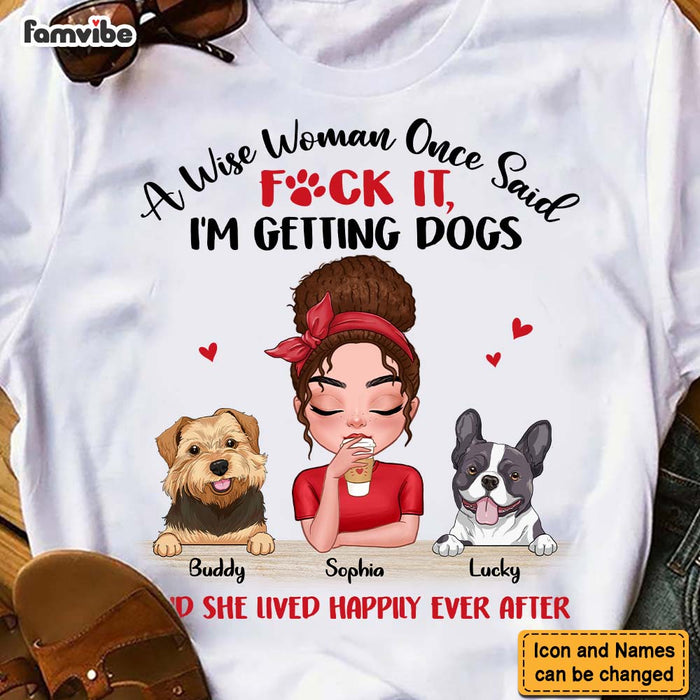 Personalized Gift A Wise Woman And A Dog Shirt - Hoodie - Sweatshirt 24032 1