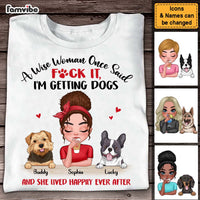 Personalized Gift A Wise Woman And A Dog Shirt - Hoodie - Sweatshirt 24032 thumb 1