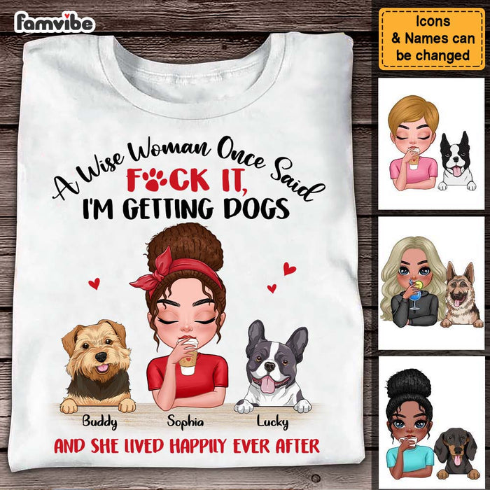 Personalized Gift A Wise Woman And A Dog Shirt - Hoodie - Sweatshirt 24032 1