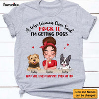 Personalized Gift A Wise Woman And A Dog Shirt - Hoodie - Sweatshirt 24032 thumb 1