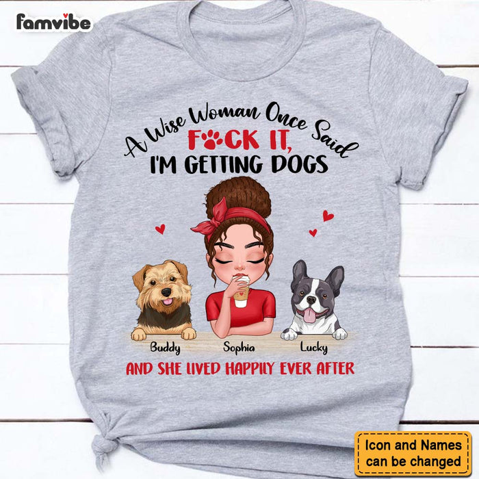 Personalized Gift A Wise Woman And A Dog Shirt - Hoodie - Sweatshirt 24032 1