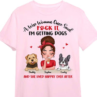 Personalized Gift A Wise Woman And A Dog Shirt - Hoodie - Sweatshirt 24032 thumb 1