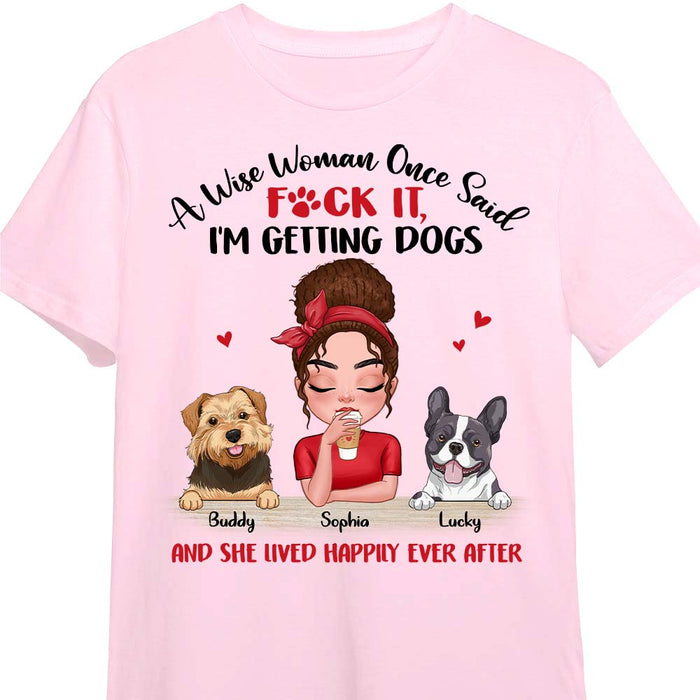 Personalized Gift A Wise Woman And A Dog Shirt - Hoodie - Sweatshirt 24032 1