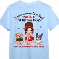 Personalized Gift A Wise Woman And A Dog Shirt - Hoodie - Sweatshirt 24032 thumb 1