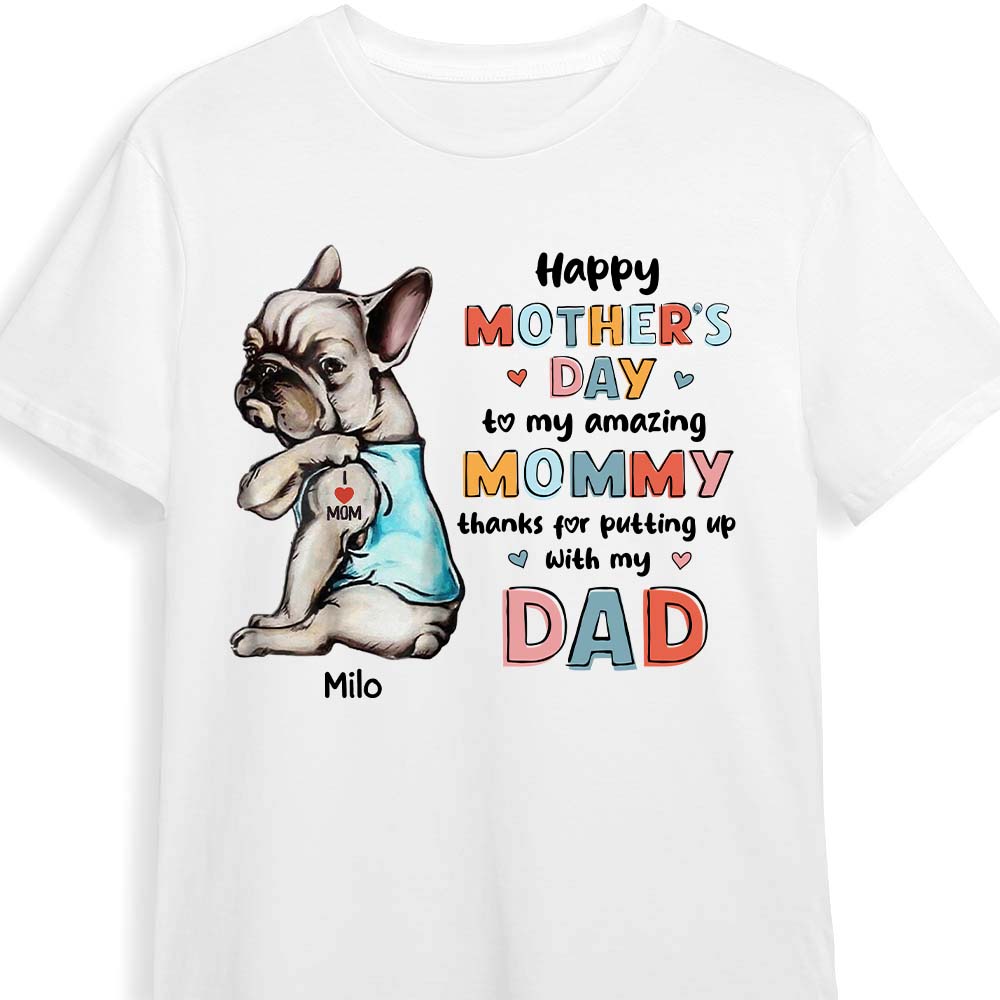 Personalized Dog Mom Happy Mothers Day Shirt 24034 Primary Mockup