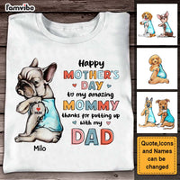 Personalized Dog Mom Happy Mothers Day Shirt - Hoodie - Sweatshirt 24034 thumb 1