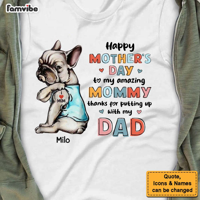 Personalized Dog Mom Happy Mothers Day Shirt - Hoodie - Sweatshirt 24034 1