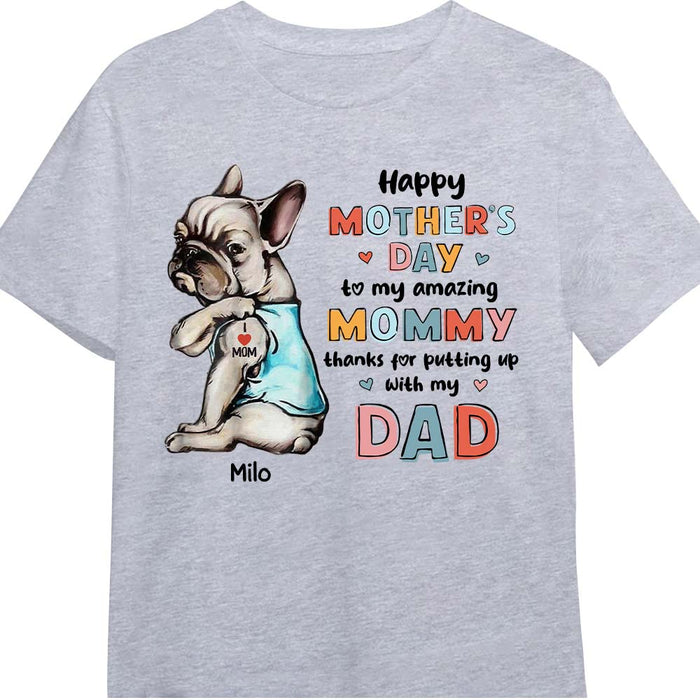 Personalized Dog Mom Happy Mothers Day Shirt - Hoodie - Sweatshirt 24034 1