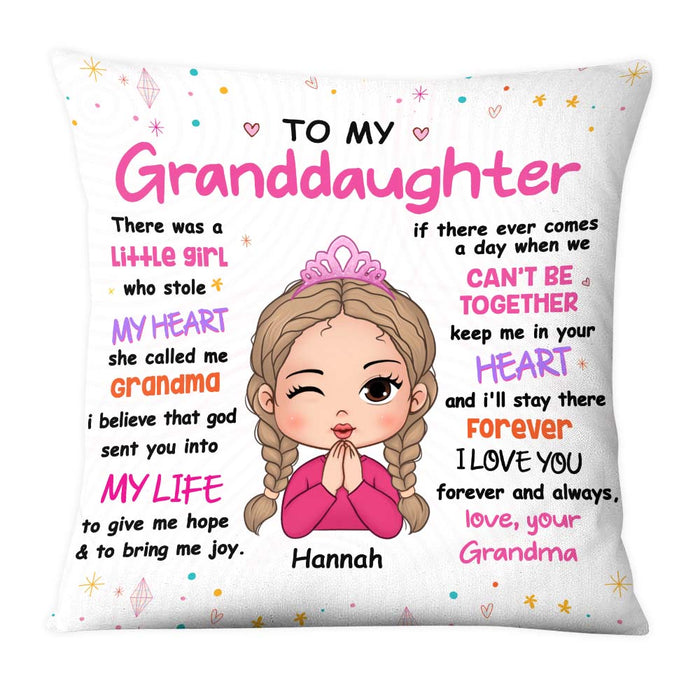 Personalized Gift For Granddaughter God Sent Me You Pillow 24035 1