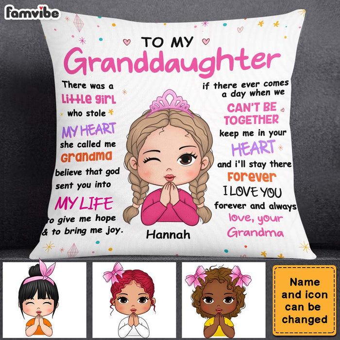 Personalized Gift For Granddaughter God Sent Me You Pillow 24035 1