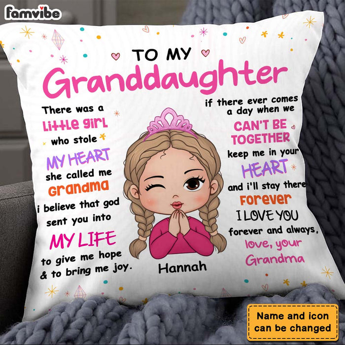 Personalized Gift For Granddaughter God Sent Me You Pillow 24035 1