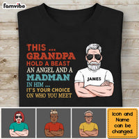 Personalize Gift This Grandpa Hold A Beast Shirt - Hoodie - Sweatshirt 24039 thumb 1