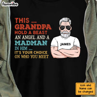 Personalize Gift This Grandpa Hold A Beast Shirt - Hoodie - Sweatshirt 24039 thumb 1