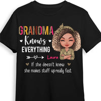 Personalized Grandma Knows Everything Shirt - Hoodie - Sweatshirt 24041 thumb 1