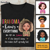 Personalized Grandma Knows Everything Shirt - Hoodie - Sweatshirt 24041 thumb 1