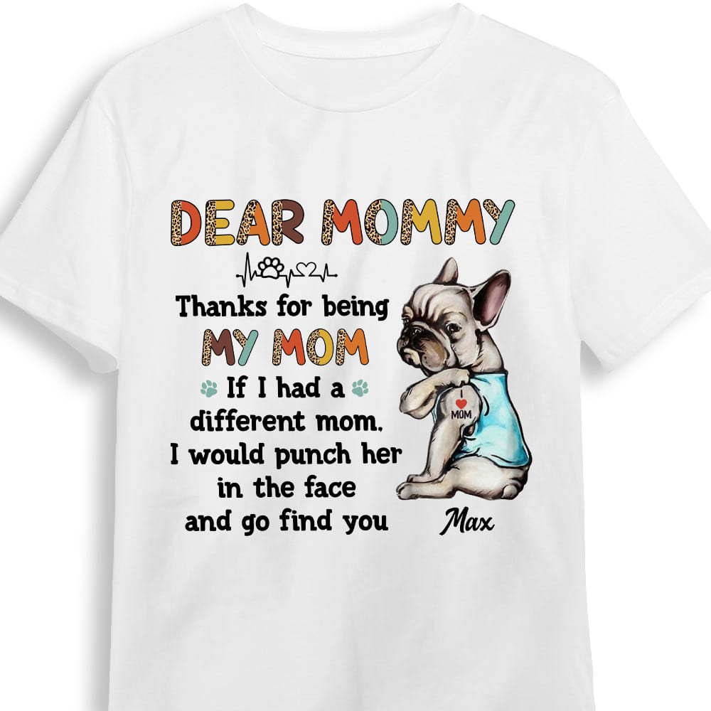 Personalized Thank you Dog Mom Shirt 24042 Primary Mockup