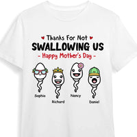 Personalized  Gift  For Mom Thanks For Not Swallowing Us Mother's Day Funny Birthday Shirt - Hoodie - Sweatshirt 24044 thumb 1