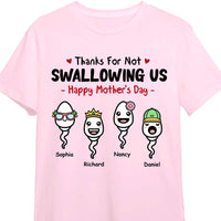 Personalized  Gift  For Mom Thanks For Not Swallowing Us Mother's Day Funny Birthday Shirt - Hoodie - Sweatshirt 24044 thumb 1
