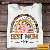 Personalized Gift For Mom Cleopard Rainbow Shirt - Hoodie - Sweatshirt 24045 thumb 1