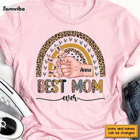 Personalized Gift For Mom Cleopard Rainbow Shirt - Hoodie - Sweatshirt 24045 thumb 1