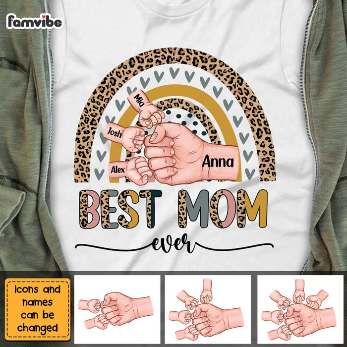 Personalized Gift For Mom Cleopard Rainbow Shirt - Hoodie - Sweatshirt 24045 1