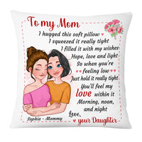 Personalized To My Mom Hug This Pillow 24047 thumb 1