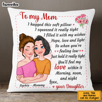 Personalized To My Mom Hug This Pillow 24047 thumb 1