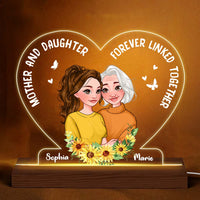 Personalized Gift For Mom And Daughter Plaque LED Lamp Night Light 24049 thumb 1