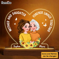 Personalized Gift For Mom And Daughter Plaque LED Lamp Night Light 24049 thumb 1